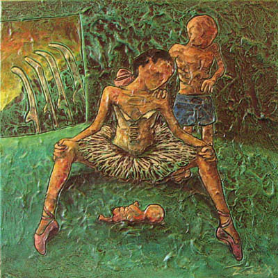 peinture d'une crche zombique