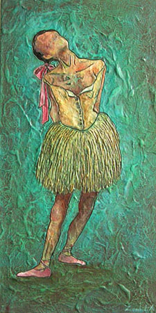 tableau d'une danseuse zombie faon degas