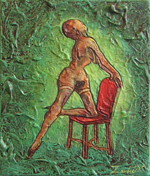petit tableau de strip tease zombie