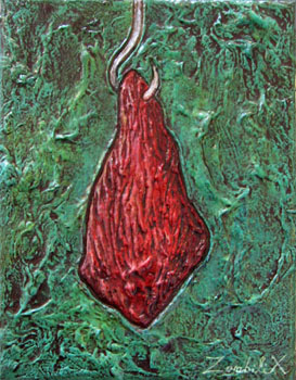 peinture d'un steack
