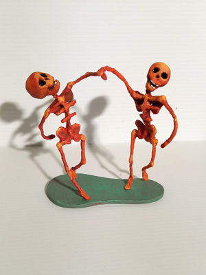 Squelettor « Dansons le menuet ! », Hauteur : 9 cm. 280 €