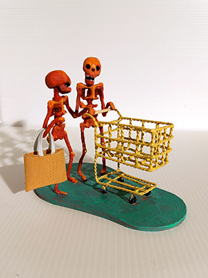 Squelettor « Week end culturel », Hauteur : 10 cm, longueur : 12 cm. 360 €